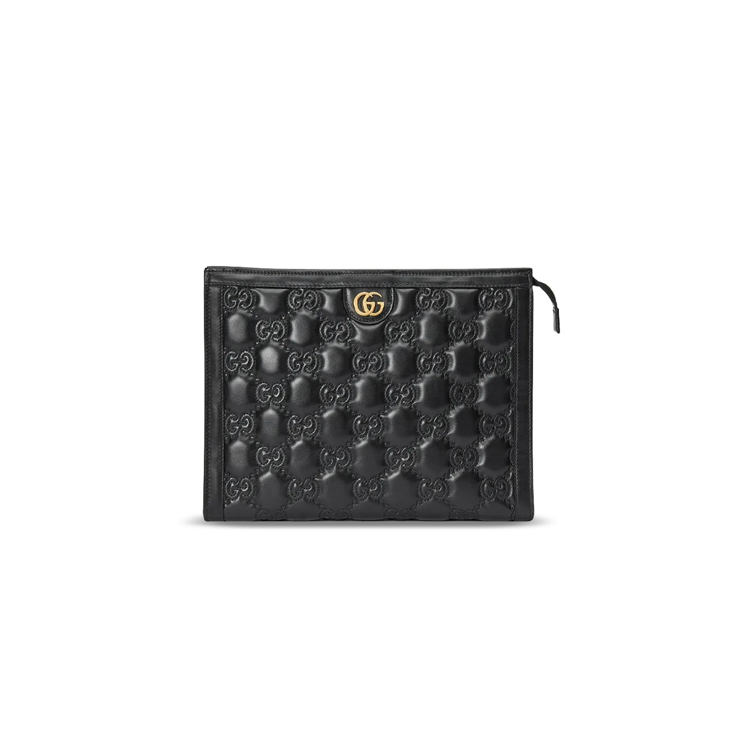 Gvc*1 gg matelassÉ leather pouch 723780 (10*7.5*2cm)
